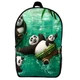 Рюкзак Панда кунг-фу (School Gear bag KF 06) чорний, 39 х 27 х 14 см - зображення 1