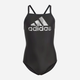 Дитячий суцільний купальник для дівчинки adidas Big Logo Suit HS2213 116 см Чорний (4066752817903) - зображення 1