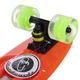 Скейтборд Пенні Penny LED WHEELS FISH SP-Sport SK-405-3 помаранчевий-чорний-зелений - зображення 3