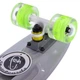 Скейтборд Пенні Penny LED WHEELS FISH SP-Sport SK-405-12 сірий-салатовий - зображення 3