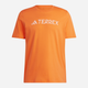 Футболка бавовняна довга чоловіча Adidas Terrex Classic Logo Tee HY1694 L Помаранчева (4066762146598) - зображення 1