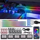 Подсветка салона авто Ambient RGB 18в1 набор диодных посветок Bluetooth 12V - изображение 1