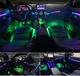 Подсветка салона авто Ambient RGB 18в1 набор диодных посветок Bluetooth 12V - изображение 5