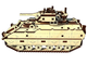 3D Пазл Конструктор Механический Из Дерева Pazly Бредли М2 Bradley M2 196 деталей - изображение 3
