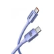 Кабель Baseus Crystal Shine Series Type-C to Type-C 100W (2m) purple - зображення 4