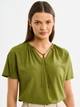 Bluzka damska z krótkim rękawem Big Star Kortini M Khaki (5900714722562) - obraz 1