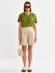 Bluzka damska z krótkim rękawem Big Star Kortini M Khaki (5900714722562) - obraz 5