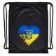 Сумка спортивная рюкзак мешок Zelart I Love Ukraine 5976 размер 46x37см Black-Blue-Yellow - изображение 3