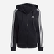 Bluza damska rozpinana z kapturem Adidas W 3S FL FZ HD HZ5743 M Czarna (4066762216055) - obraz 4