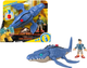 Набір фігурок Fisher Price Imaginext Jurassic World Camp Chalk Mosasaurus 2 шт (0194735015870) - зображення 2