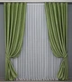 Комплект готовых штор VR-Textil Лен Парма № 1377ш Светло-оливковый 150х270 см 2 шт 33-0242) - изображение 2
