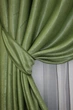 Комплект готовых штор VR-Textil Лен Парма № 1377ш Светло-оливковый 150х270 см 2 шт 33-0242) - изображение 4