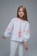 Вишита блуза для дівчинки White1 128 UKR-0313 UkrGlamour - изображение 5