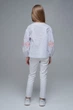 Вишита блуза для дівчинки White1 128 UKR-0313 UkrGlamour - изображение 3