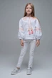 Вишита блуза для дівчинки White1 128 UKR-0313 UkrGlamour - изображение 2