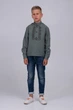 Дитяча вишиванка для хлопчика хакі 128 UKR-0144 UkrGlamour - изображение 2