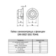 Гайка самостопорна з фланцем М14 DIN6927 сталь 10 крок 2 під ключ 21мм Delta-MKS (5шт.) [6P7000006PF14000D1] Metalvis - зображення 2