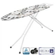 Дошка для прасування Casa Si Superstandard Basic 120x38 White/Black Leaves (CS95150E166) - зображення 1