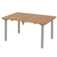 Стіл складаний Bo-Camp Southwark 60x40 см, алюмінієвий каркас, до 25 кг, Bamboo Brown (1404644) - изображение 3