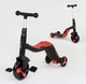 Детский самокат 3в1 Best Scooter JT 28288. Самокат-беговел, свет, 8 мелодий, колеса PU. Красный - изображение 2