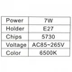 Світлодіодна лампочка з датчиком руху сенсором E27 7W Chips 5730 (200180) - зображення 2