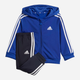 Komplet sportowy chłopięcy (bluza + spodnie) adidas I 3S Shiny TS IJ8849 104 cm Niebieski (4066762223145) - obraz 1