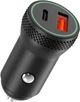 Автомобильное зарядное устройство XO CC33 1 USB QC 3.0 + Type-C PD (18W) Black (CC33-BK) - изображение 1