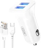Автомобильное зарядное устройство XO TZ10 2.4A/2 USB + microUSB White (TZ10-M-WH) - изображение 1