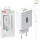 Сетевое зарядное устройство XO QC 3.0 L36 18W/1USB + Lightning White (L36-L-WH) - изображение 3