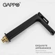 Cмеситель для умывальника однорычажный с высоким изливом GAPPO черный латунь G1017-62 - изображение 5