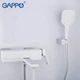 Змішувач для ванної одноважільний із коротким виливом GAPPO білий латунь G3217-8 - зображення 3