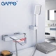 Cмеситель для ванны однорычажный с коротким изливом GAPPO хром латунь G3218 - изображение 2
