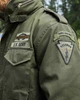 Куртка M-65, хакі з американськими нашивками 4XL - изображение 5