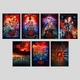 Набор постеров Stranger Things / Очень странные дела / 7 шт / Плакаты Stranger Things - изображение 1