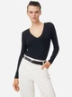 Боди-футболка женская H&M 061089775_black M Черная (2727000001162) - изображение 1