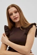 Майка жіноча MOODO 4071 M коричнева - изображение 2