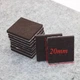 Фетровые накладки на ножки стульев, мебели Coffee 20x20мм, h=5мм (8 в 1) (88133) - изображение 1
