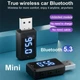 USB FM-трансмиттер Bluetooth 5.3 mini-адаптер / передатчик / ресивер / модулятор black (732390731433) - изображение 1