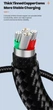 Кабель Toocki USB – Type-C PD 100W 6А LED дисплей швидка зарядка для смартфонів планшетів 1000мм Black (728953682066) - зображення 6