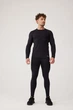 Комплект чоловічої термобілизни Rough Radical Merino Safe M Чорний - зображення 1