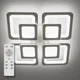 Люстра світлодіодна стельова LUMINARIA TETRA DOUBLE 90W S420 WHITE 220V IP20, LED світильник з пультом ДУ - Уцінка - зображення 1