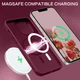 Противоударный чехол Space MagSafe iPhone 15 Pro (матовый) Wine (37930-42) - изображение 3