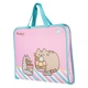 Папка-портфель FC Yes Pusheen "Кошенятко" 35х26х3 cм на молнії пластиковий з тканевими ручками рожево-блакитний (492238) - зображення 2