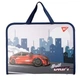 Папка-портфель FC Yes Street Drift "Гонка" 35х26х3 cм на молнии пластиковый с тканевыми ручками синий (492245) - изображение 4