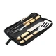 Набір аксесуарів для барбекю гриля мангалу BBQ Tools Set у чохлі, чорний (AL 4) - зображення 2