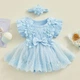 Боди детское с фатиновой юбкой Baby 60 см Синий 0-3 мес - изображение 1