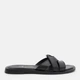 Женские шлепанцы кожаные Ashoes zarina 36 23.5 см Черные (ROZ6501004445) - изображение 1