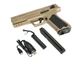 Пістолет Cyma Glock 18 custom AEP CM.127S Mosfet Edition - TAN [CYMA] (для страйкболу) - зображення 5