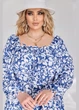 Нежное платье 621540 Синий 50-52 - изображение 3