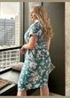 Платье с бантом 621547 Бирюзовый 50-52 - изображение 5